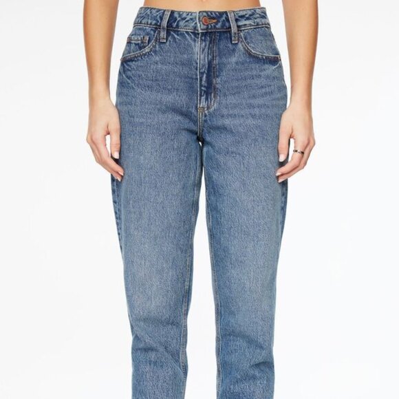 Dynamite Claudia High Rise Mom Jeans in Indigo Dark - Picture 4 of 10